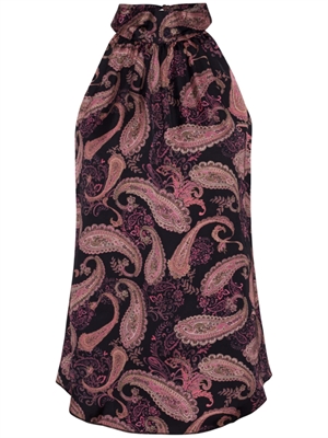 Karmamia Eloise Top, Black Poppy
